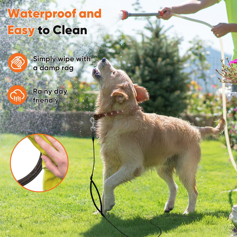 Petbobi Double Handle Dog Leash - 6FT Dog Leash Heavy Duty for Traffic Control with Two Padded for Large Medium Small Dog That Pull, Metal Dog Leash for Lead Walking, Black Dog Leash with Two Handles - BeesActive Australia