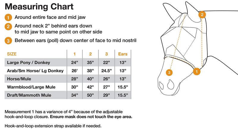 Cashel QR Mule Horse STD Ear, std 13" Ear (QRMHSE), Black - PawsPlanet Australia