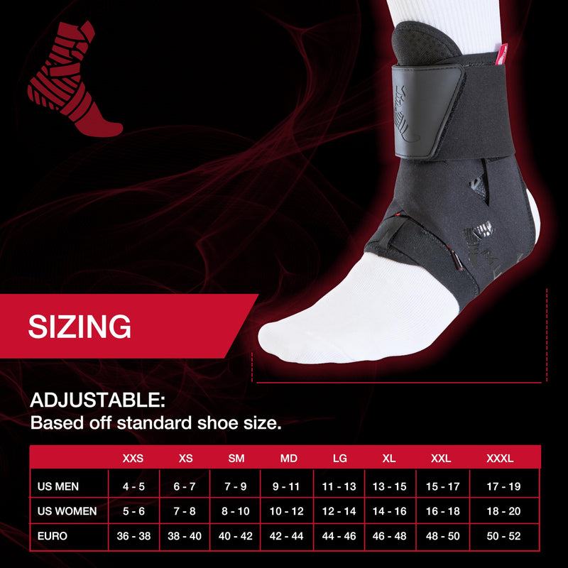 MUELLER Sports Medicine The One Ankle Brace Premium, Ankle Pain Relief Support for Men and Women, Ideal for Sprains, Strains, Arthritis, Black Small
