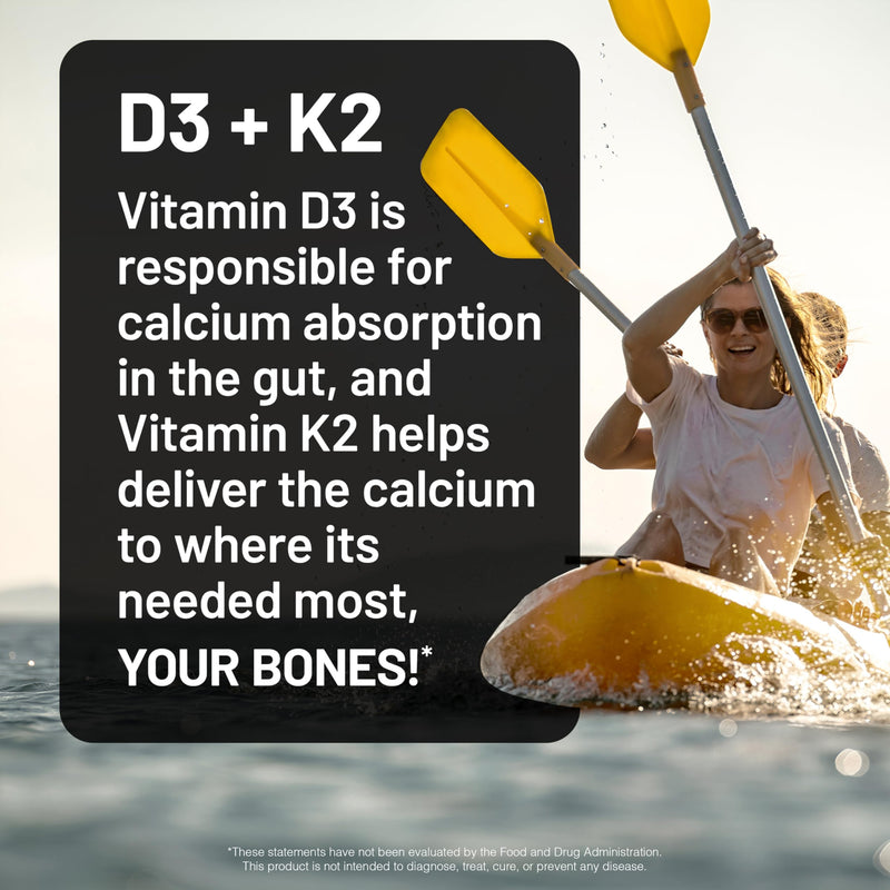 NatureWise Vitamin D3 4000IU + K2 MK-7 100mcg Supplement, 30 Softgels | D3 K2 as MK-7 Supplement - Organic Extra Virgin Coconut Oil - Calcium Absorption & Immune Health Support - 1-Month Supply 30 Count (Pack of 1)