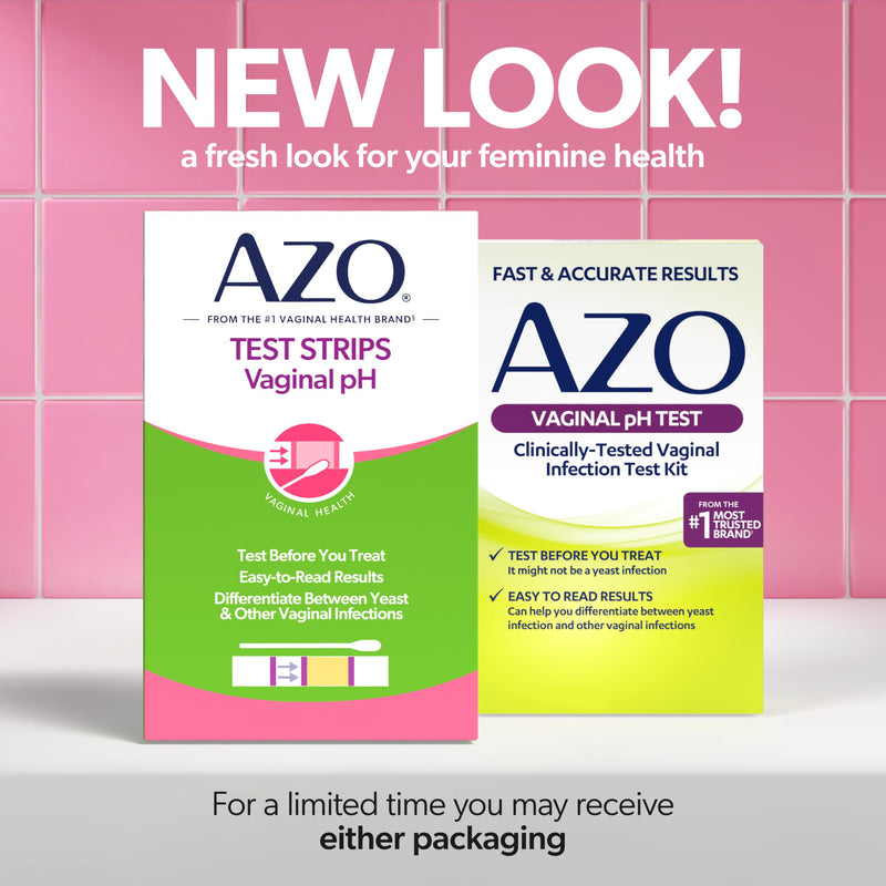 AZO Vaginal pH Test Kit, Clinically-Tested Vaginal Infection Test Kit, FSA/HSA Eligible, Fast & Accurate Results, from The #1 Most Trusted Urinary Health Brand, 2 Self-Tests 2 Count (Pack of 1) - BeesActive Australia