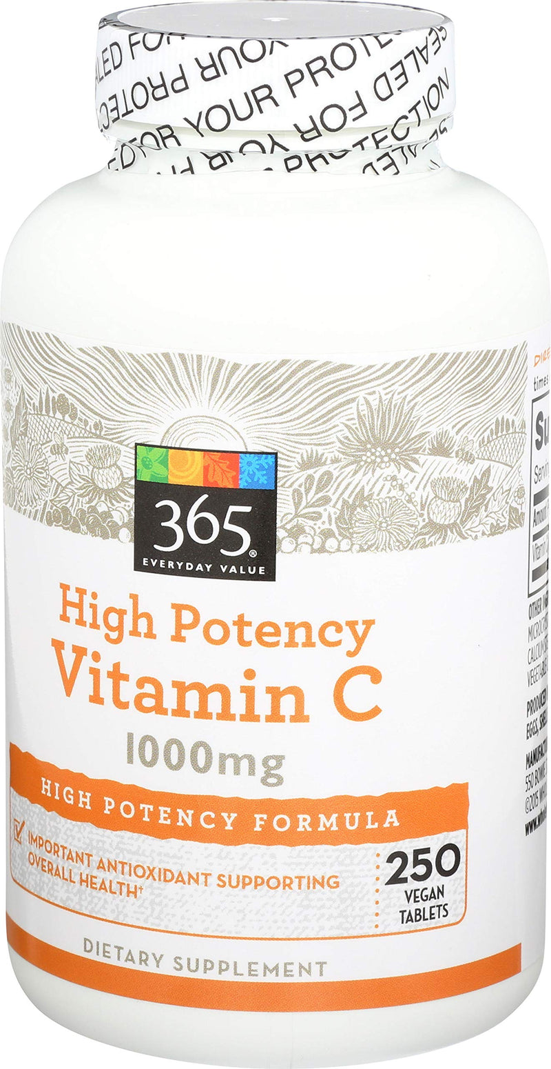 365 Everyday Value, Vitamin C 1000mg, 250 ct - BeesActive Australia