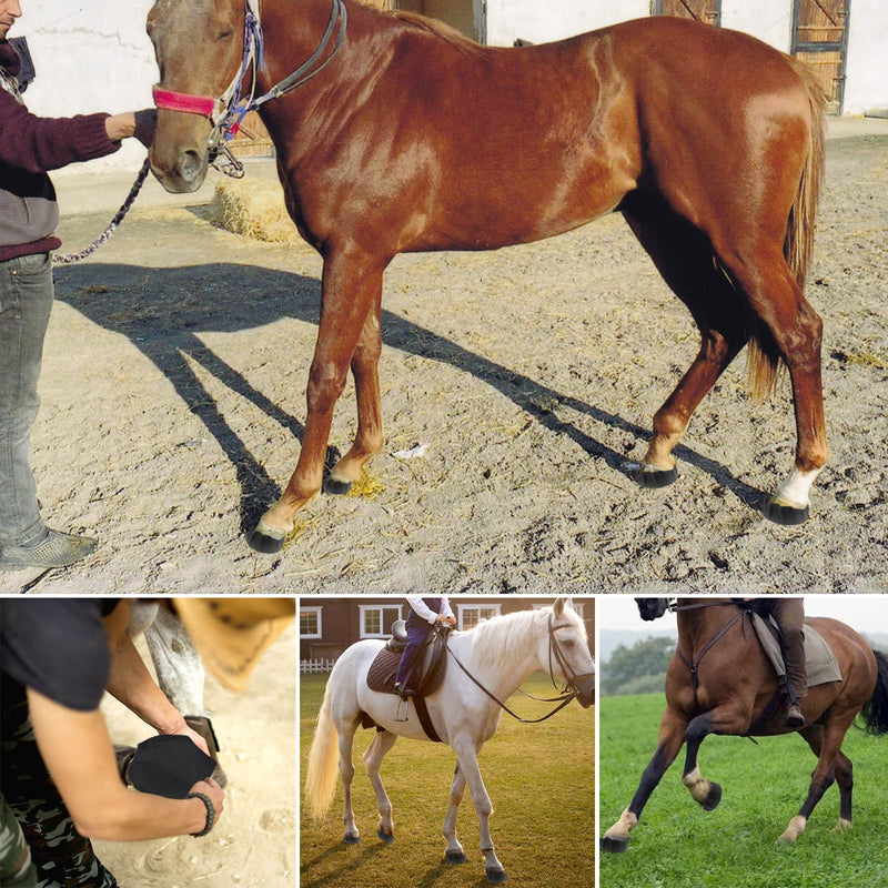 AQQHSAIN Horse Hoof Tape Strong Sticky Hoof Wraps Breathable Magic Cushion Foot Hoof for Horses Packing Additional Protection (12) 12