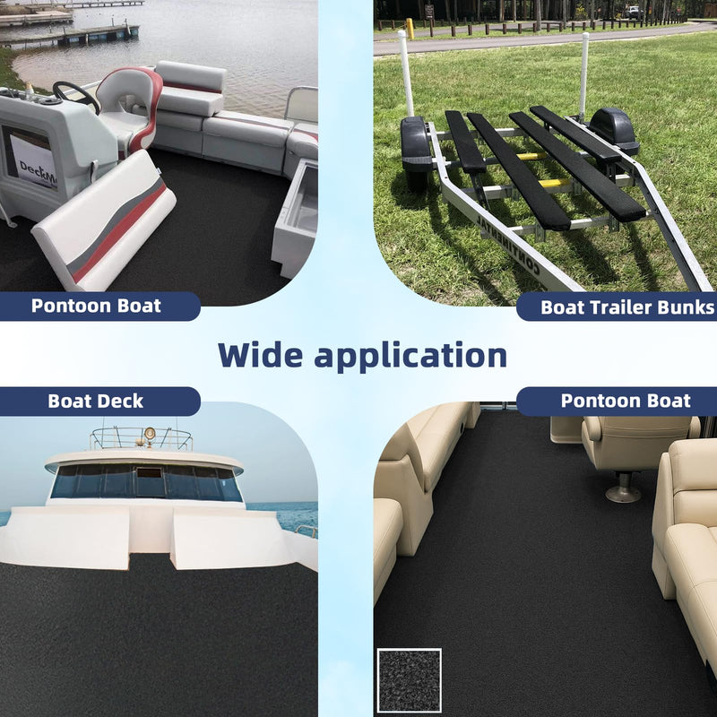 Boat Trailer Bunk Carpet,Marine Carpet Boat Bunk Boards Carpet Replacement, 9/12/16/20/24 inch Trailer Bunker Carpet for Covering Boat Lift Bunks or Runners 9in x65ft
