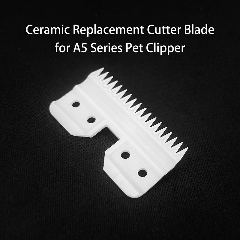 4pcs Oster Fast Feed Clipper Ceramic Blade - Pet Dog Cat Grooming Clipper Replacement Blades, for A5 Trimmer Series, for Andis 18 Teeth Detachable Ceramic Blade Part, for Wahl KM2 KM5 KM10 - BeesActive Australia