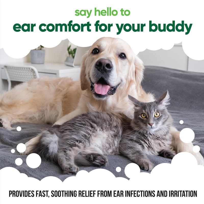 Buddycare Antiseptic Dog Ear Cleaner 200ml Soothing Ear Drops for Pets Antiseptic Ear Drops | Vet Approved Antibacterial Ear Drops for Dogs Cats and all Pets Antiseptic Ear Cleaner