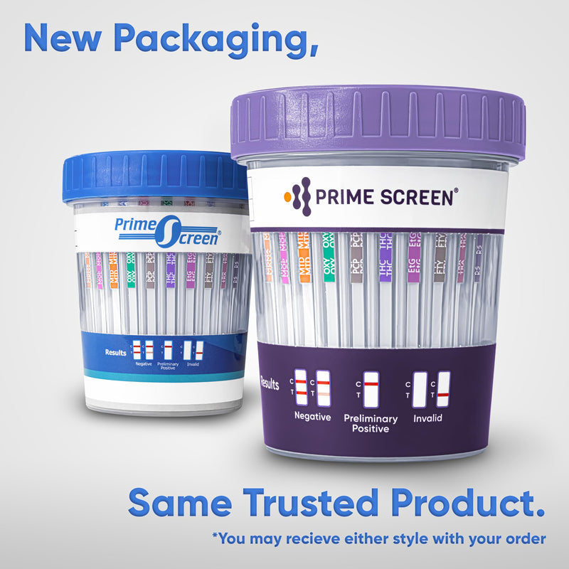 [5 pack] Prime Screen 14 Panel Urine Drug Test Cup - Instant Testing Marijuana (THC),OPI,AMP, BAR, BUP, BZO, COC, mAMP, MDMA, MTD, OXY, PCP, PPX, TCA 5 Count (Pack of 1) - BeesActive Australia