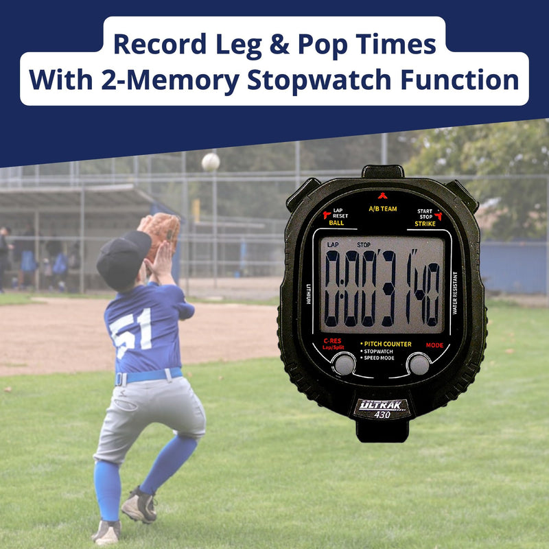 Ultrak 430 Pitch Counter & Pitch Speed with 2 Memory Stopwatch - BeesActive Australia