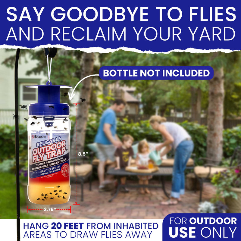 Fly Trap Bait Refills 3x30g. Natural Fly Magnet Bait Refill for All Reusable Outdoor Fly Traps. Fly Bait Refill Packets Fly Attractant Fly Bait Granules. Fly Trap Attractant - BeesActive Australia