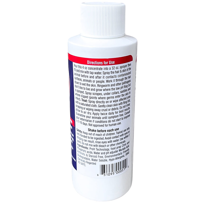Ring Out - Spray for Skin Irritants on Animals. For Cats, Dog, Sheep, Goats, Cattle , Horses, All Pets & Livestock 4 oz. Make 32 oz (2 pack) - PawsPlanet Australia