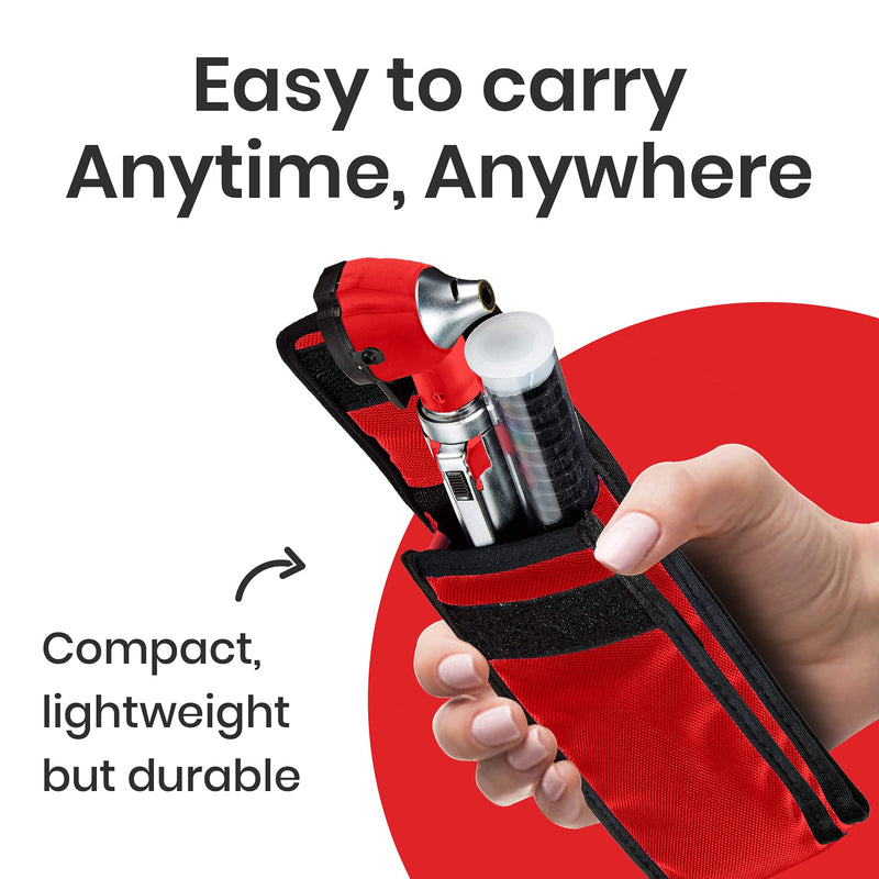 Zyrev ZetaLife Otoscope - Ear Scope with Light, Ear Infection Detector, Pocket Size (Red Color) Red - BeesActive Australia