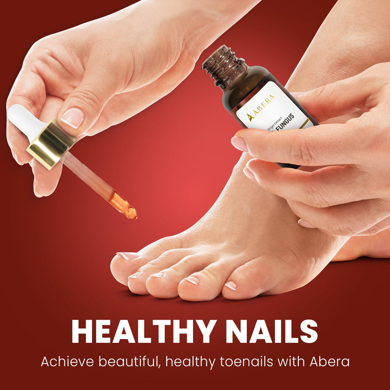 Abera Maximum Strength Nail Repair Serum - Intensive Care for Damaged and Hardened Nails - Supports Healthy Nails with Quick-Drying Formula for Fingernails and Toenails (Red) A. Red
