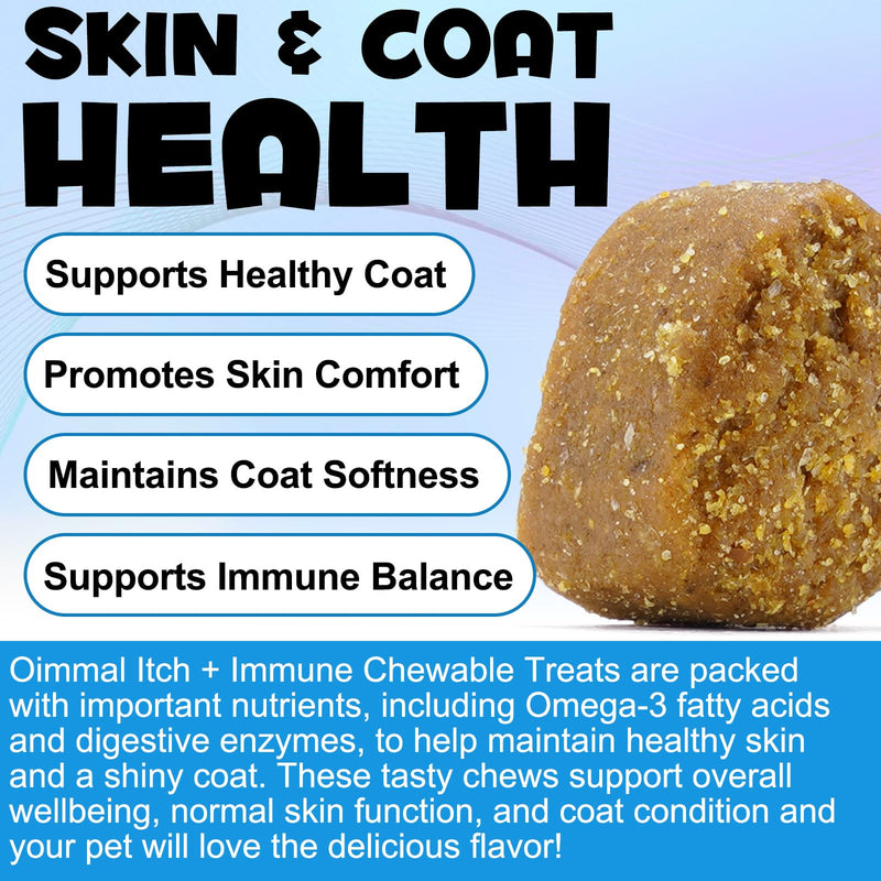 Dog Allergy Relief Chews (60 Treats) – Itch Relief & Immune Support for Dogs, Helps Support Itchy Skin, Paws, Ears & Coat Health, Omega 3, Probiotics & Vitamins, Peking Duck Flavor, All Breeds & Sizes