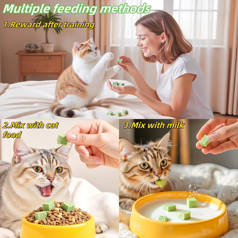 60g/2.12oz Cats Grass Treats Cat Toy for Teeth Cleaning Lickable Catnip Chew Snack for Indoor Fish Oil Flavored Kitty Freeze Dried Food Kitten Grass Teething Stick Hairball Removal Dog Treat 60g PRO