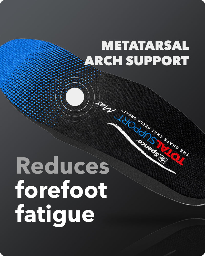 Spenco Total Support Max Shoe Insoles(FSA&HSA Eligible)Orthotic Metatarsal Arch Support Inserts, Absorbs Shock,Reduces Over-Pronation,Conforms to Foot, Deep Heel Cup Women's 11-12.5.5/Men's 10-11.5 Women's 11-12.5/Men's 10-11.5 - BeesActive Australia