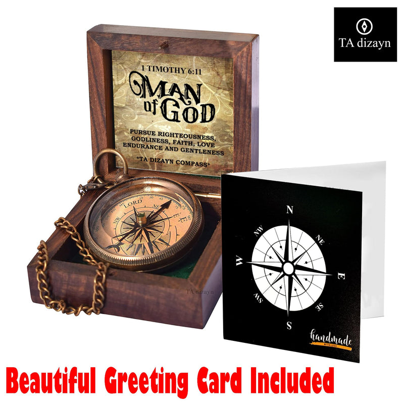 For I Know The Plans I Have For You, Jeremiah 29:11, Solid Brass Directional Engraved Compass, Baptism Gifts for Boys Girls, First Communion, Christian Gifts for Men, First Confirmation Gifts for Boys # Man of God 1 Timothy 6:11