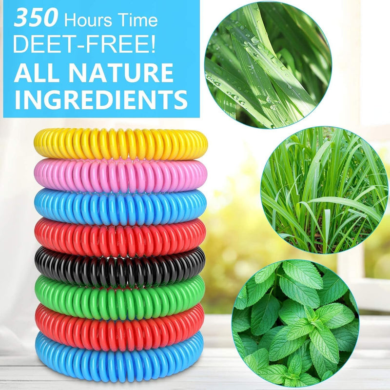 Mosquito Repellent Bracelets, 10 Pack DEET-Free Mosquito Bands, Individually Wrapped Waterproof Repellent Wristbands for Adults and Kids - BeesActive Australia