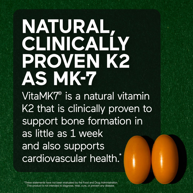 SMARTERNUTRITION Vegan Vitamin D3 5000 IU + Natural Vitamin K2 1100 mcg in Organic Coconut & Olive Oil - D3 K2 Supplement for Immune & Bone Support - 180 Softgels[90 Day Supply] 60 Count (Pack of 3)
