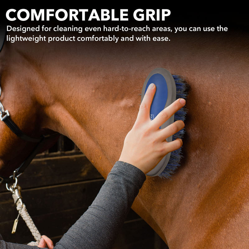 Harrison Howard ShineWell 3PCS Horse Grooming Brushes Ergonomic Shaping Gentle Comfortable Rubber Curry Horse Brush - BeesActive Australia