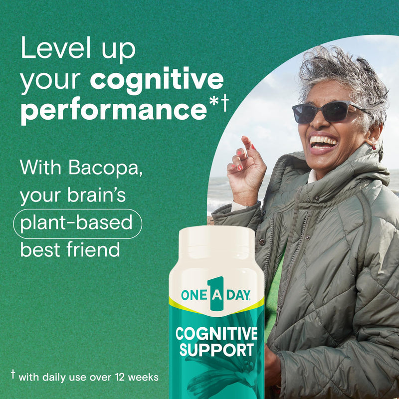 One A Day Cognitive Supplement ‚Äì Brain Supplement to Support Cognitive Performance for Men and Women with Bacopa. Also includes Rhodiola, & Holy Basil, 30 Capsules (Packaging May Vary) 30 Count (Pack of 1)