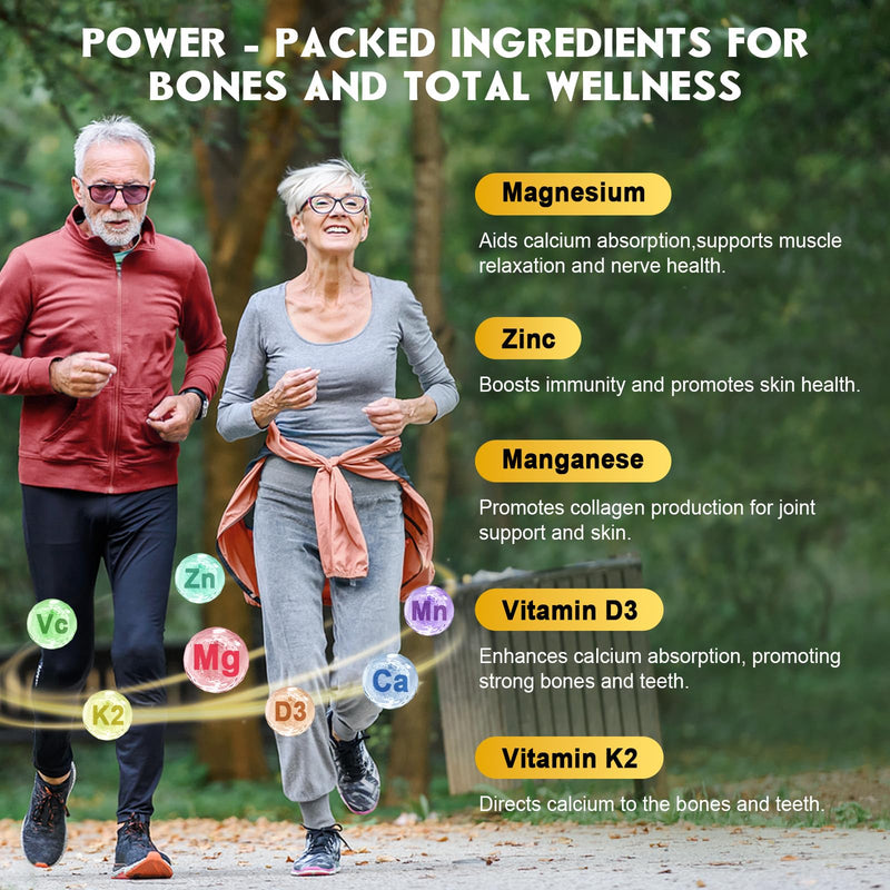(3 Pack) Sugar Free Calcium Citrate Gummies 1200 mg with Vitamin d3, K2, Magnesium, Zinc for Bone, Muscle & Immune Support, High Absorption Calcium Supplement for Women, Raspberry Flavor, 60 Chews 60 Count (Pack of 3)