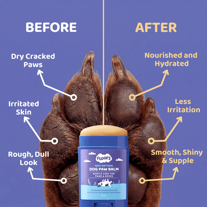 Dog Paw Balm, Paw and Nose Balm for Dogs. All Natural Paw Balm for Dogs. Easy Application Dog Moisturiser, Great for Cracked Paws and Dry Noses, 41g