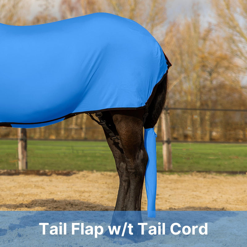 Premium Horse Full Body Slinky - Full Zipper & Faceless - Lycra Material - Available in 5 Colors Royal Blue Large - BeesActive Australia