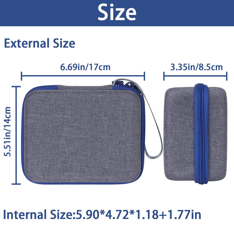 Aenllosi Hard Storage Case Compatible with Portable Nebulizer for Adults and Kids, Handheld Inhaler Carrying Case, Holder for Atomizer Machine & Medicine(Case Only) - BeesActive Australia