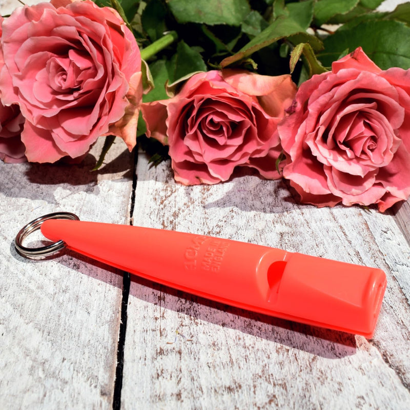 | Dog Training Whistle Number 211.5 Medium High Pitch, Single Note | Good Sound Quality, Weather-Proof Whistles | Designed and Made in The UK (Coral) - BeesActive Australia