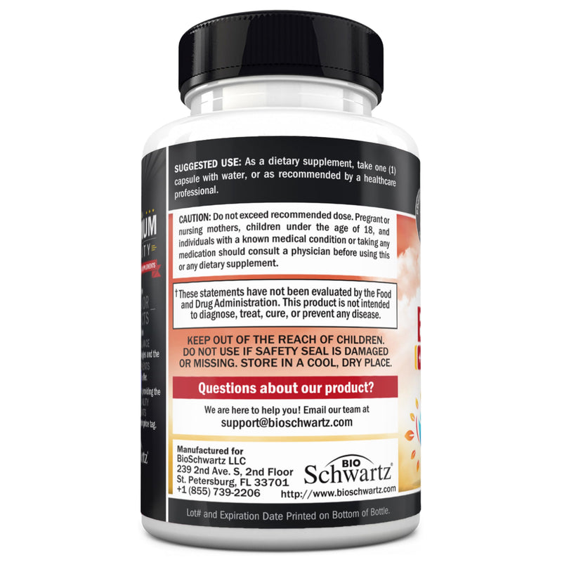 Vitamin B Complex with Vitamin C for Maximum Absorption, 120 Capsules | Methylcobalamin b12 & Folate Folic Acid Supplement - B1 B2 B3 B5 B6 B7 B9 for Energy, Immune & Nervous System Support 120 Count (Pack of 1)