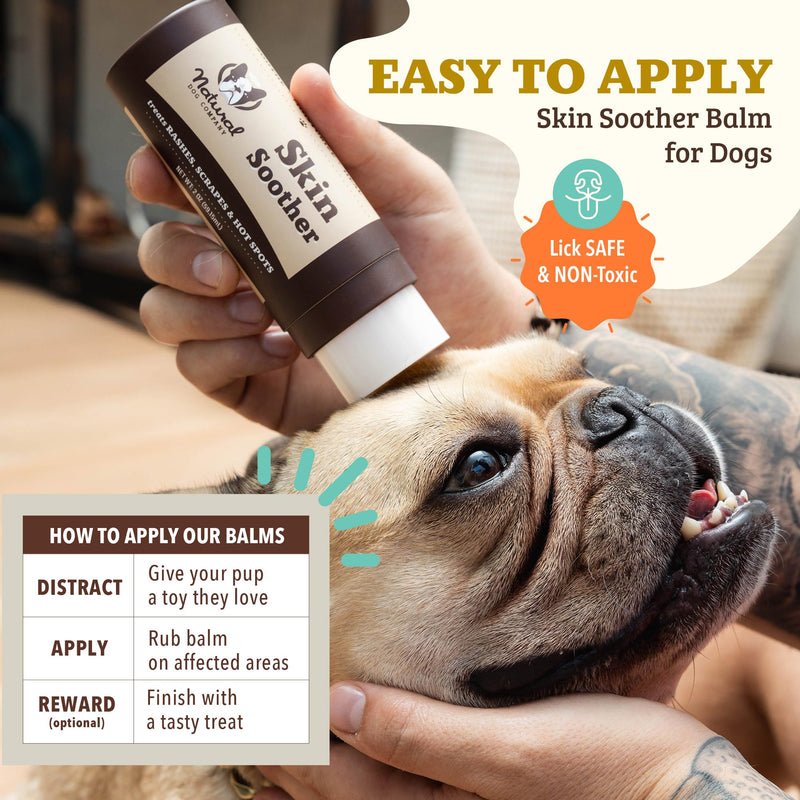 Natural Dog Company Skin & Coat Essentials Bundle, Skin & Coat Supplement + Skin Soother Healing Balm, Promotes Healthy Skin & Coat and Relieves Dry, Itchy Skin - PawsPlanet Australia