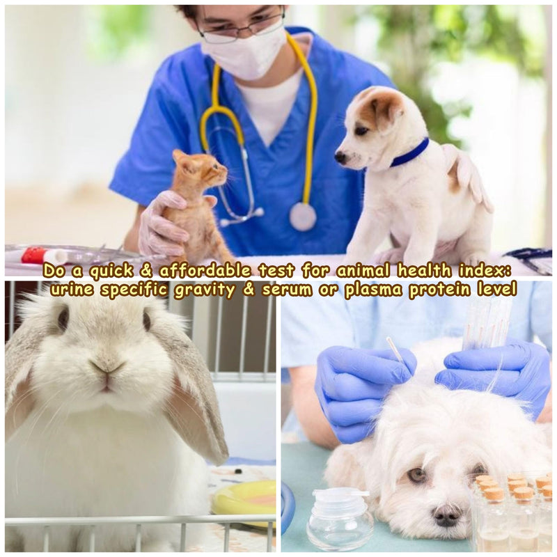 3-in-1 Animal Clinical Refractometer, Measuring Animal's Health Index of Urine Specific Gravity and Serum Protein, Ideal for Veterinary and Pet Owner - BeesActive Australia