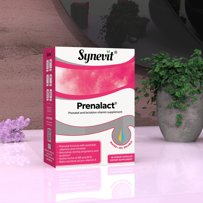 Prenalact®: Prenatal & Lactation Supplement | 19 Essential Vitamins & Minerals for Pregnancy & Breastfeeding | Supports Mother & Baby | 60 Capsules