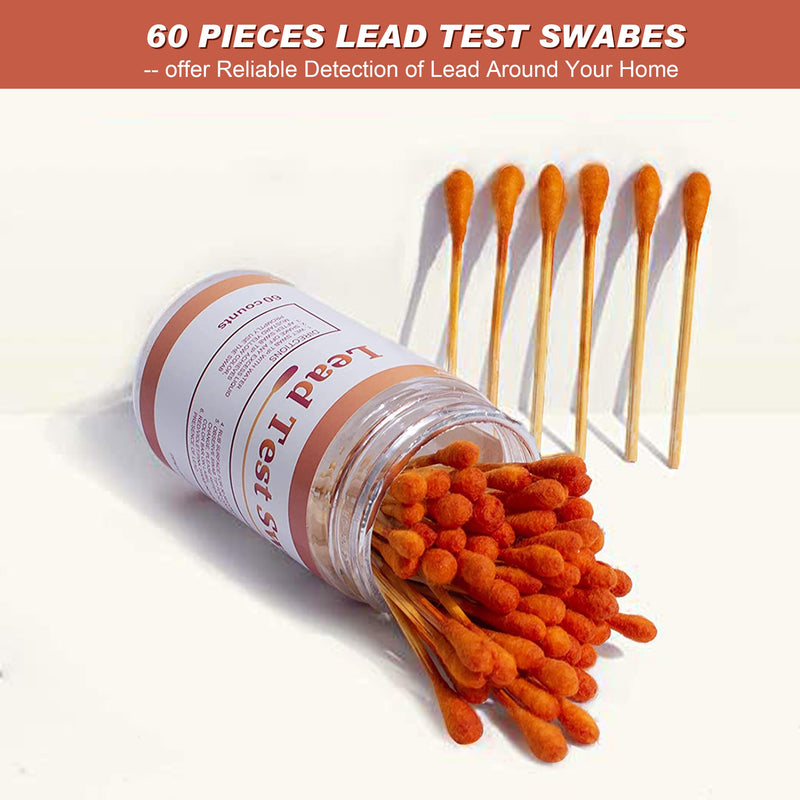 AAwipes Lead Test Swab Kit (60 Rapid Home Testing Swabs) 30-Second Results. Dip in Water. Home Use for - Painted, Jewelry, Ceramics, Wood (LS60) 60 - BeesActive Australia
