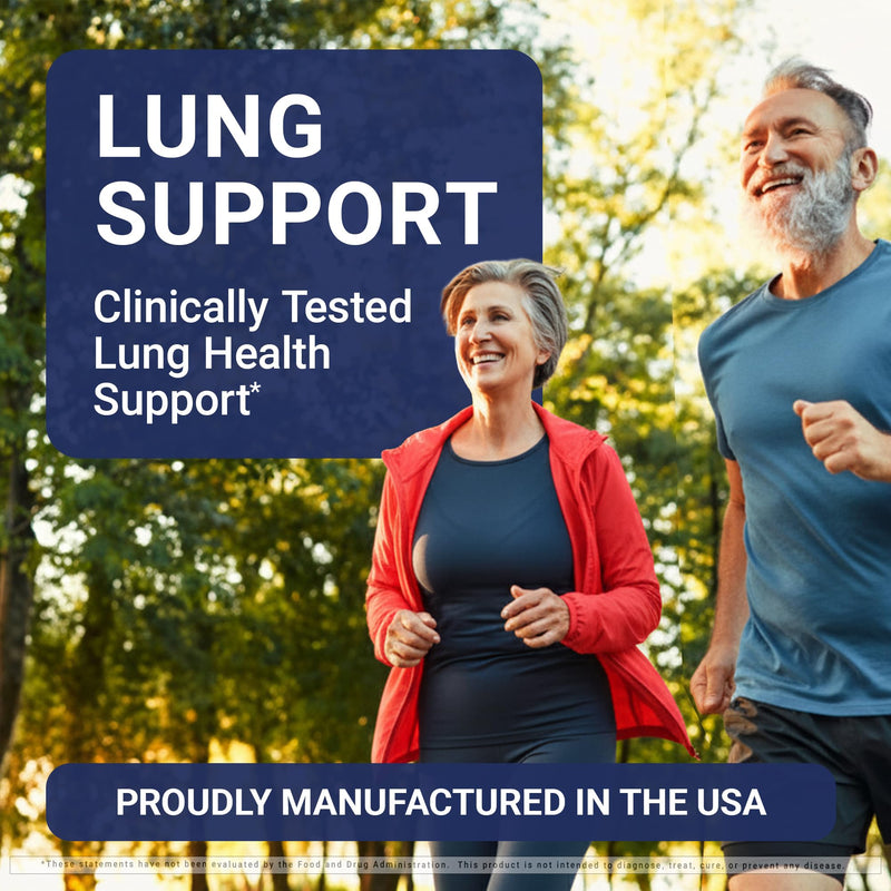 U.S. Doctors' Clinical Lung & Respiratory Support Supplement- 60 Capsules | 12 Chinese herbs, vitamins A and C, magnesium, zinc to support respiratory and immune health for breathing comfort.*