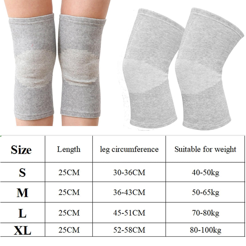 1 Pairs Bamboo Charcoal Knee Sleeve - Bamboo Knee Brace Bamboo Compression Knee Sleeve -Elastic Warm Knee Brace Bmboo Knee Sleeve for Arthritis (Gray, X-Large) Gray - BeesActive Australia