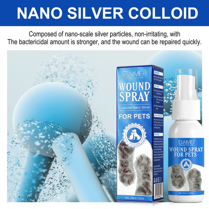 Dog Wound Care Spray - Wound Spray for Pets - Healing Aid and Skin Repair, Clean Wounds, Relieve Dog Skin Allergies - Helps with Rashes, Hot Spots, Itch, Skin Irritation, Bites & Burns (2 pack) 2 pack - BeesActive Australia