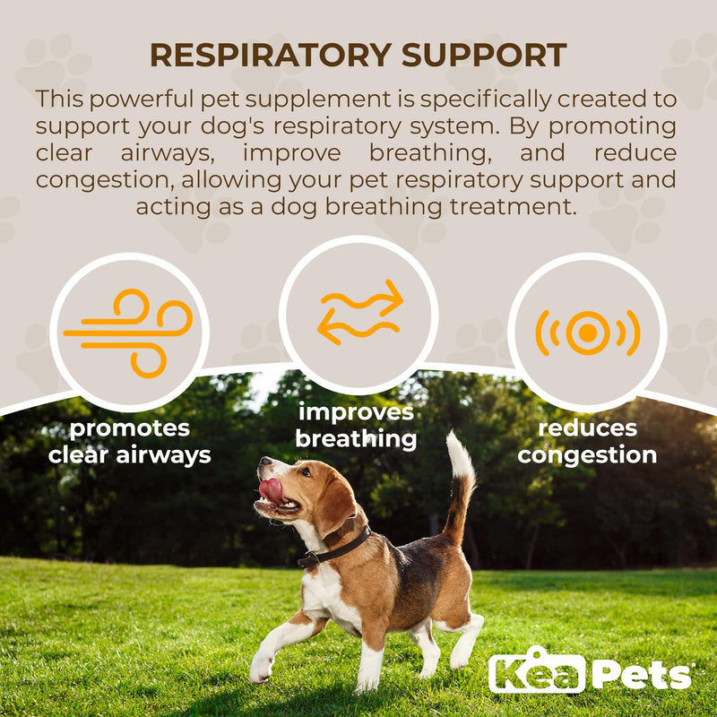 Doggie Condiments Pet Respiratory Support A Natural Dog Supplement for Optimal Dog Breathing, Clear Sinuses, Coughing, Sneezing and Congestion Relief for Dogs - PawsPlanet Australia
