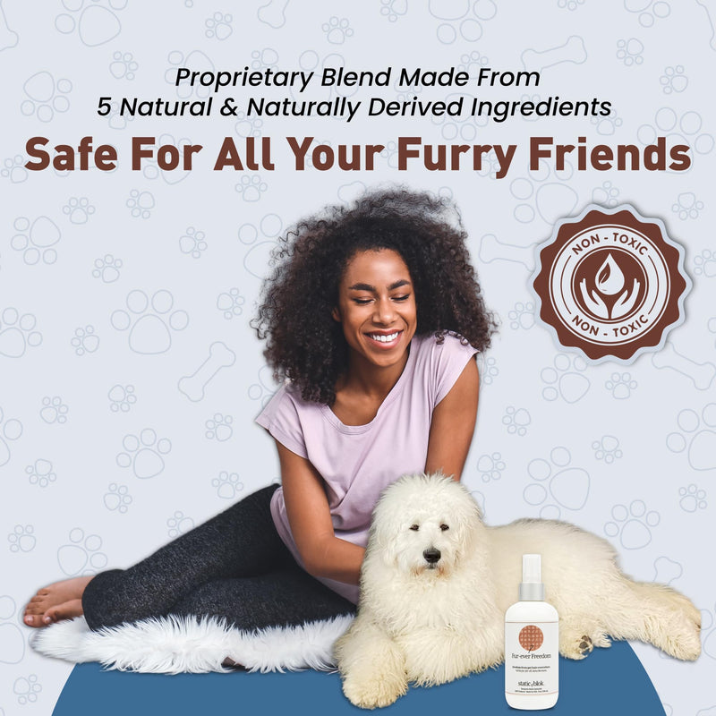 Static Blok Anti-Static Spray for Pets - Instantly Zaps Away Static Cling, Flyaways, and Shocks - All-Natural Static Eliminator Spray for Horses, Dogs, Cats and Home - 8oz - BeesActive Australia