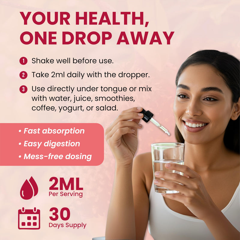 Soursop Bitters Liquid Drops – Immune Support & Gut Health with Soursop Organic Graviola Leaf Extract, Sea Moss, Vitamin C, D3, B6, Zinc, Turmeric & Black Pepper – 2 fl oz