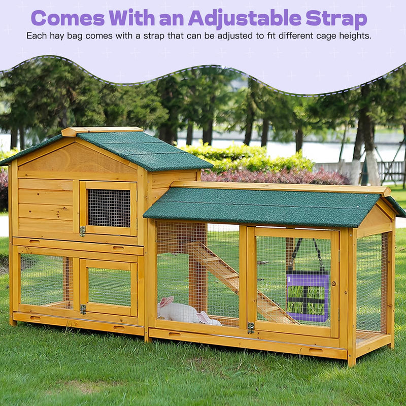 1 PCS Rabbit Hay Feeder Bag, Guinea Pig Bunny Hay Feeder,600D Oxford Durable Fabric Hanging Hay Bag for Small Pets and Animal 1 PACK - BeesActive Australia