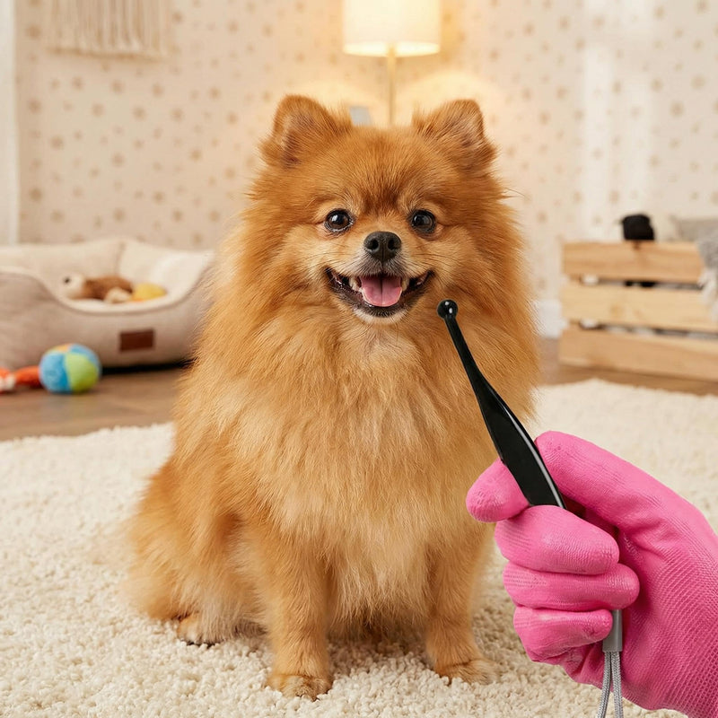 4 Pack Tear Stain Remover for Dogs Eyes, Soft Dog Brush Pet Eye Grooming Comb, Gentle Dog Brush for Cleaning Crust & Mucus, Tear Stain Remover for Dogs and Cats