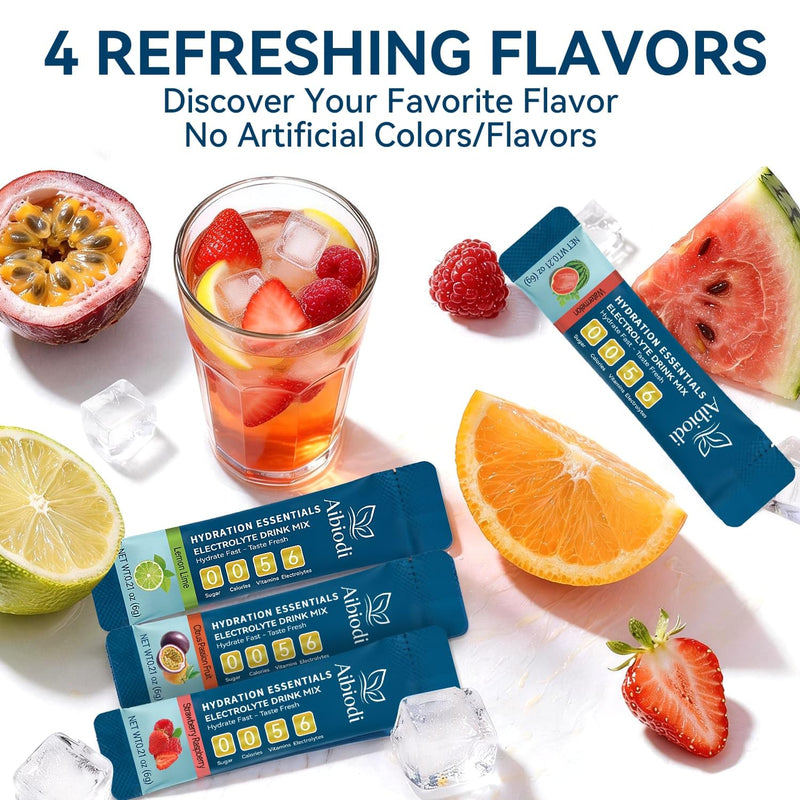 Electrolytes Powder Packets - Sugar Free & Zero Calorie Liquid Daily Drink Mix - Instant Hydration & Energy Supplement with 6 Electrolytes and 5 Vitamins, Keto Friendly & Vegan - 36 Sticks Citrus Passion Fruit 7.62 Ounce (Pack of 1)