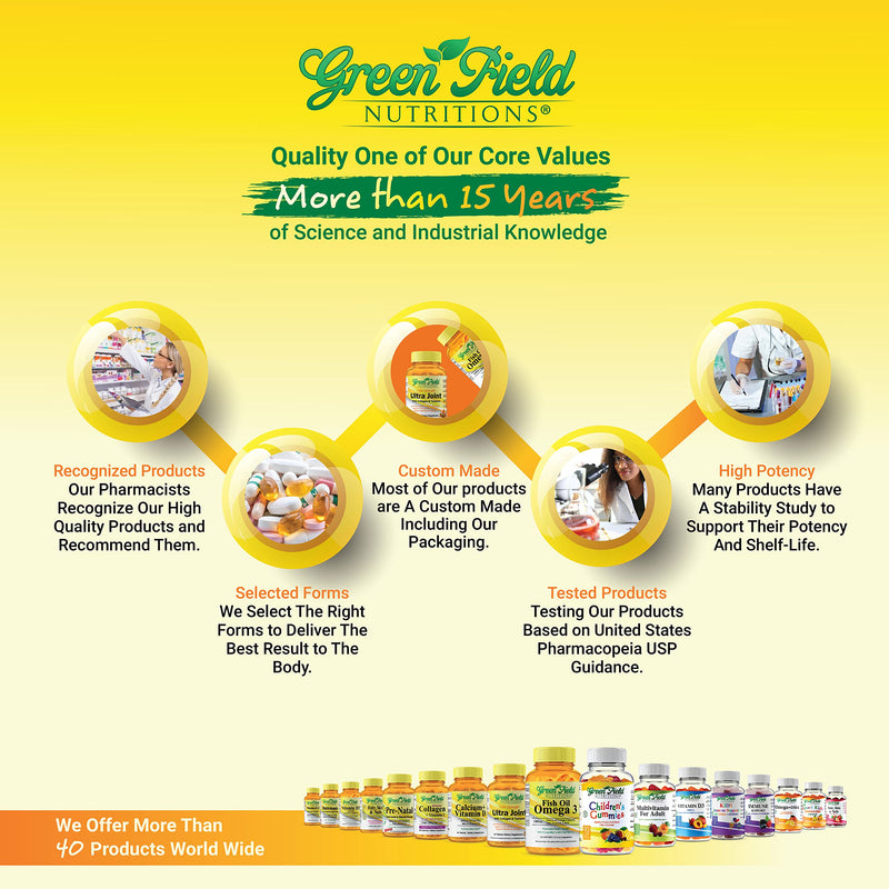 Greenfield Nutritions Halal Prenatal Gummies with DHA and Folic Acid - Essential Prenatal Pregnancy Multivitamin - Contains 17 Vitamins for Mom to Be - Easy to Swallow