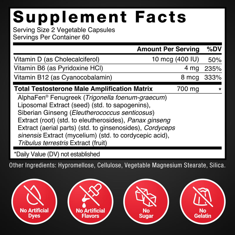 Force Factor Test X180 Legend Testosterone Booster for Men | Build Muscle & Strength, Performance, Testosterone Supplement for Men’s Health, Testosterone Support, 120 Capsules