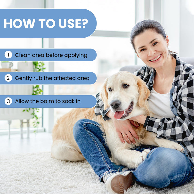 XL Paw and Nose Balm for Dogs and cats Ani-Safe, 60ml Stick, Soothes Dry and Itchy Noses and dry, raw paws, Natural lick safe Paw balm for dogs contains, Dog cream, reduces skin irritation and redness