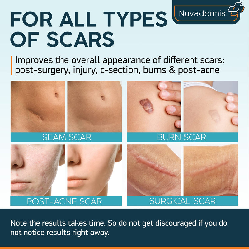 Nuvadermis Scar Care Bundle - Advanced Scar Gel & Silicone Scar Tape - BeesActive Australia