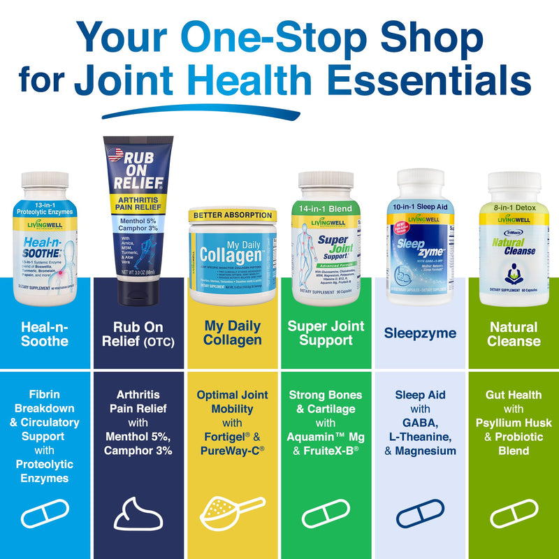 Glucosamine Chondroitin & MSM + D3 K2 for Bone & Joint Support Men & Women | Boosts Bone & Joint Health, 14-in-1 Joint Supplement with Aquamin Mg, FruiteX-B, Magnesium, Potassium & Calcium, 90 Capsules 1
