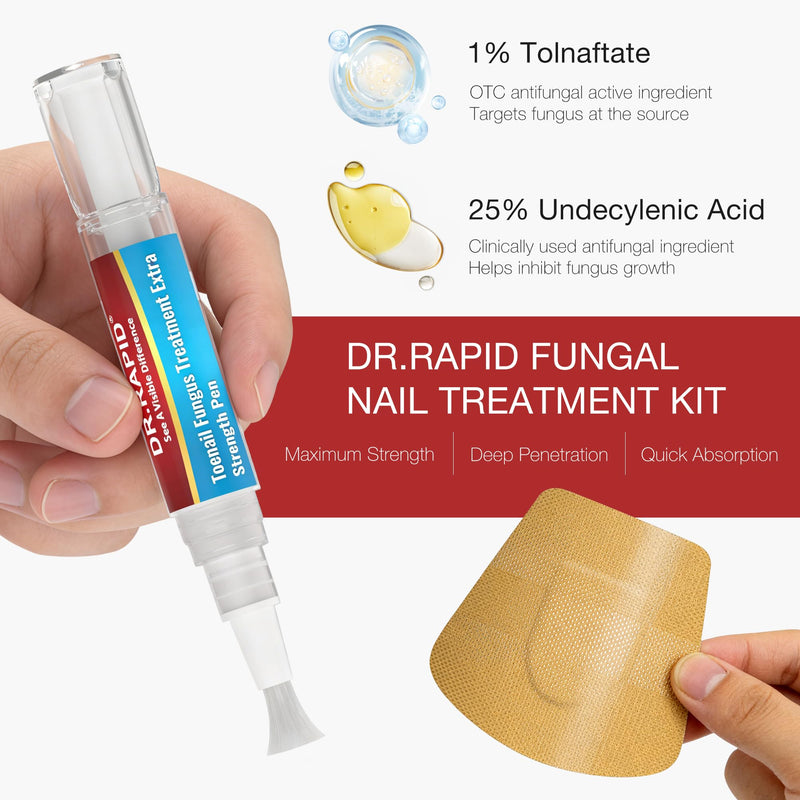 Toenail Fungus Treatment Extra Strength - Toenail Fungus Treatment Pen & Fungal Nail Patches, Day and Night Fungal Nail Treatment Set Ideal for Nail Repair for Damaged Nails Toenail Fungus - BeesActive Australia