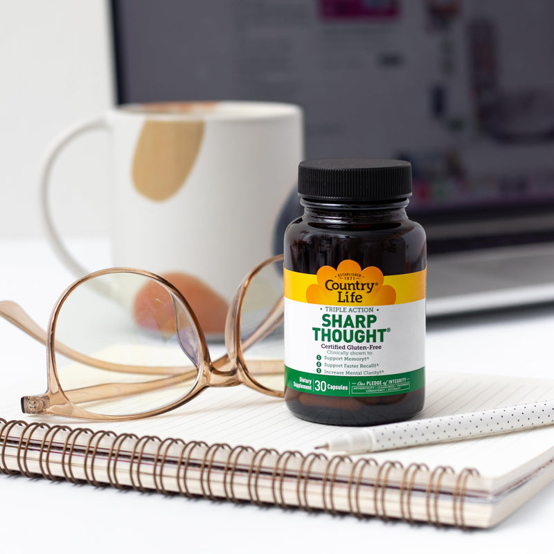 Country Life Sharp Thought - Memory & Cognitive Support Supplement ‚Äì Sharp-PS Gold Phosphatidylserine + DHA ‚Äì Promotes Mental Clarity & Faster Recall ‚Äì Gluten-Free, 30 Capsules 30 Count (Pack of 1) - BeesActive Australia